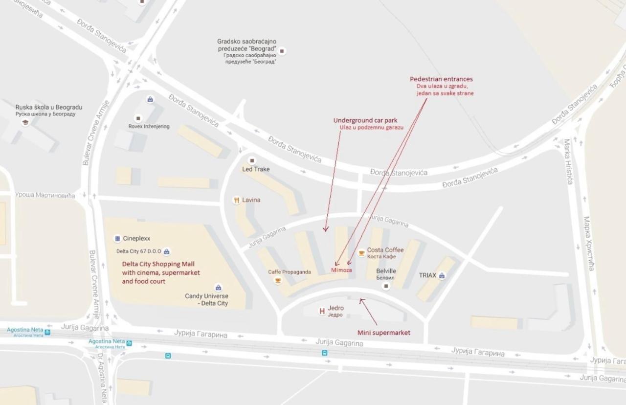 Belville Luxury Apartment Beograd Eksteriør bilde